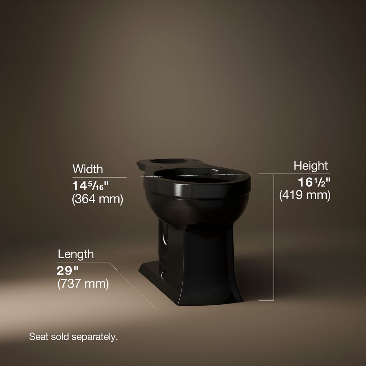 Archer® Elongated toilet bowl