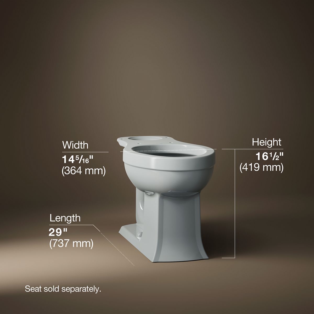 Archer® Elongated toilet bowl