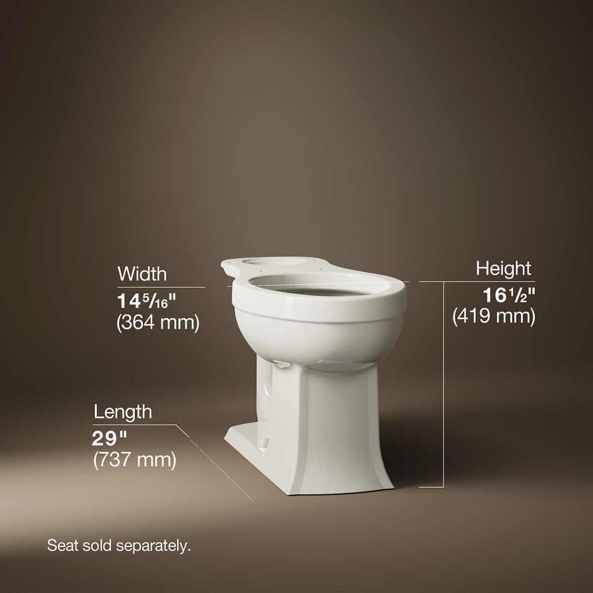 Archer® Elongated toilet bowl