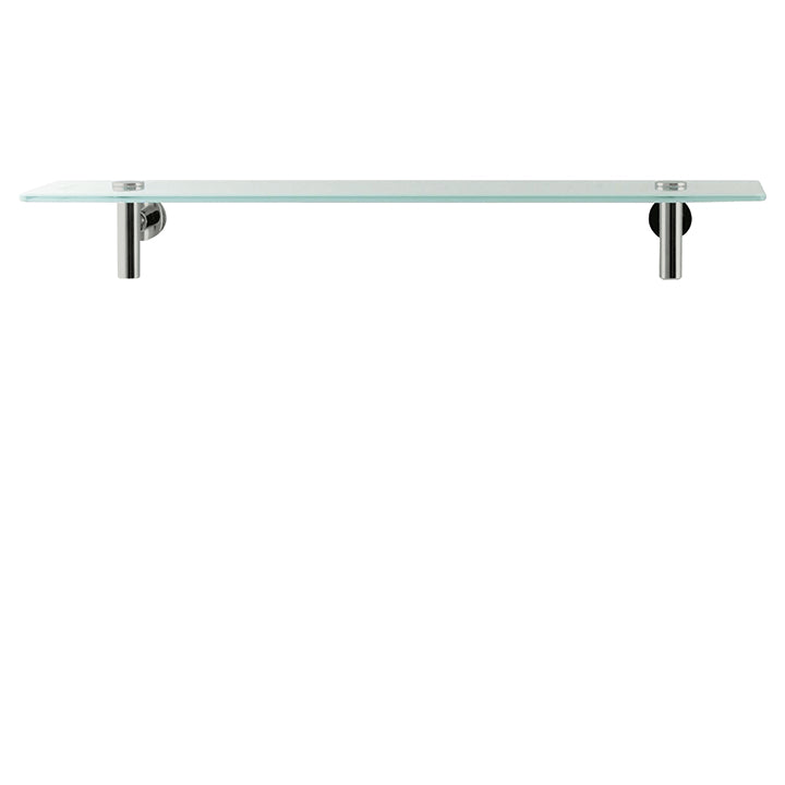 Aquabrass 20-Inch Wall Mount Glass Bathroom Shelf 4510 - image 1