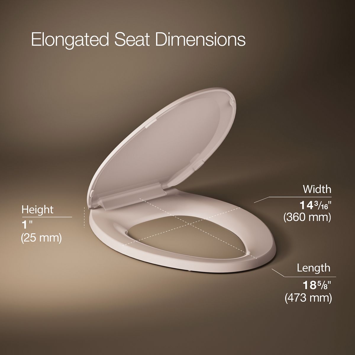 Lustra™ Quick-Release™ elongated toilet seat