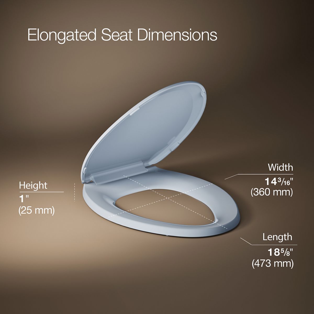 Lustra™ Quick-Release™ elongated toilet seat