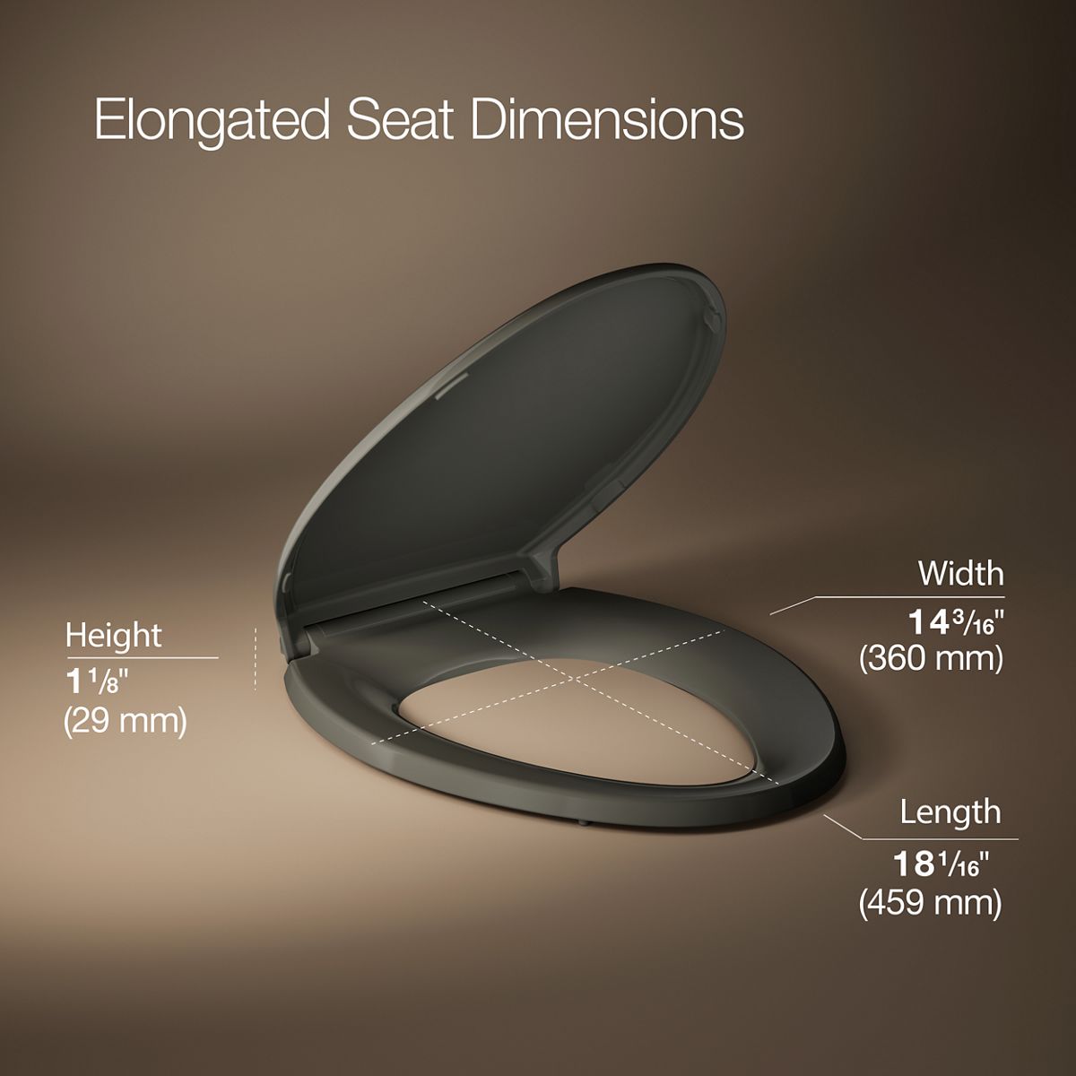 Glenbury™ ReadyLatch® Quiet-Close™ elongated toilet seat