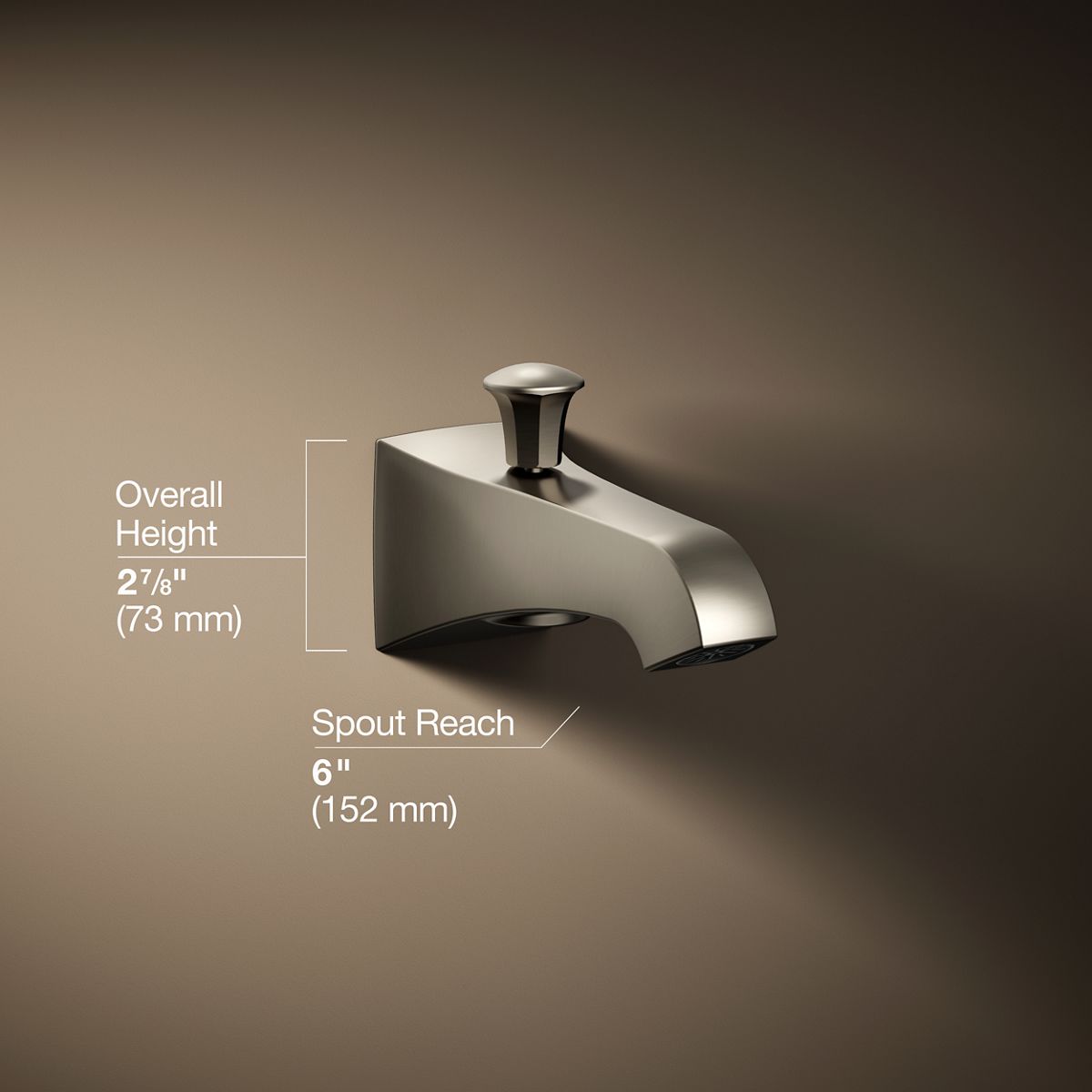 Memoirs® Stately Wall-mount bath spout with diverter