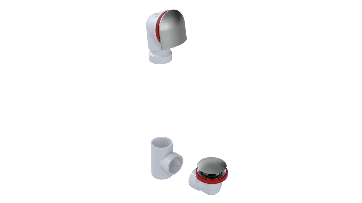 PVC OFFSET WASTE & OVERFLOW CLICKER® KIT (5150QK)
