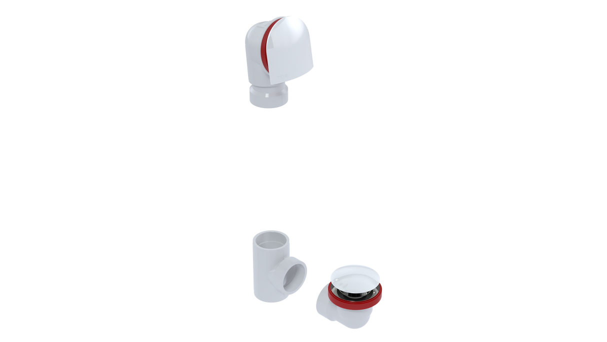PVC OFFSET WASTE & OVERFLOW CLICKER® KIT (5150QK)