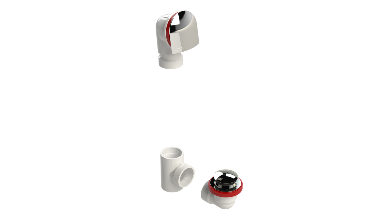 PVC OFFSET WASTE & OVERFLOW TIP-TOE KIT (5150TIPK)