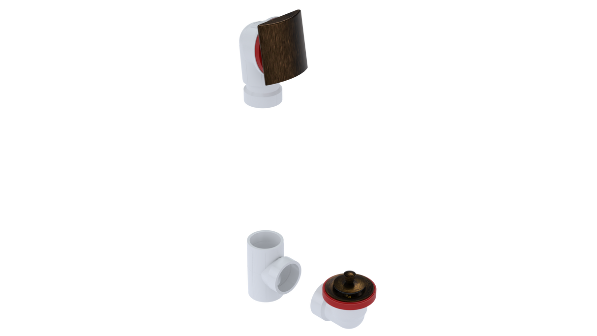 PVC OFFSET WASTE & OVERFLOW LIFT & TURN KIT (5151LK)