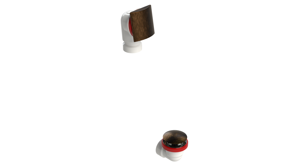 PVC OFFSET WASTE & OVERFLOW CLICKER® HALF KIT (5151QHK)