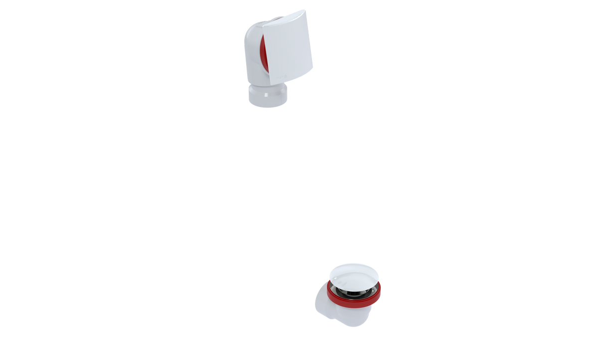 PVC OFFSET WASTE & OVERFLOW CLICKER® HALF KIT (5151QHK)