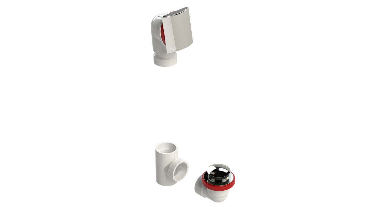 PVC OFFSET WASTE & OVERFLOW TIP-TOE KIT (5151TIPK)