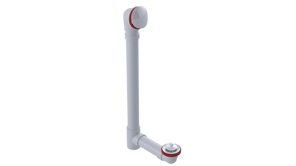 PVC OFFSET WASTE & OVERFLOW LIFT & TURN EXTENDED (5152L-20W)