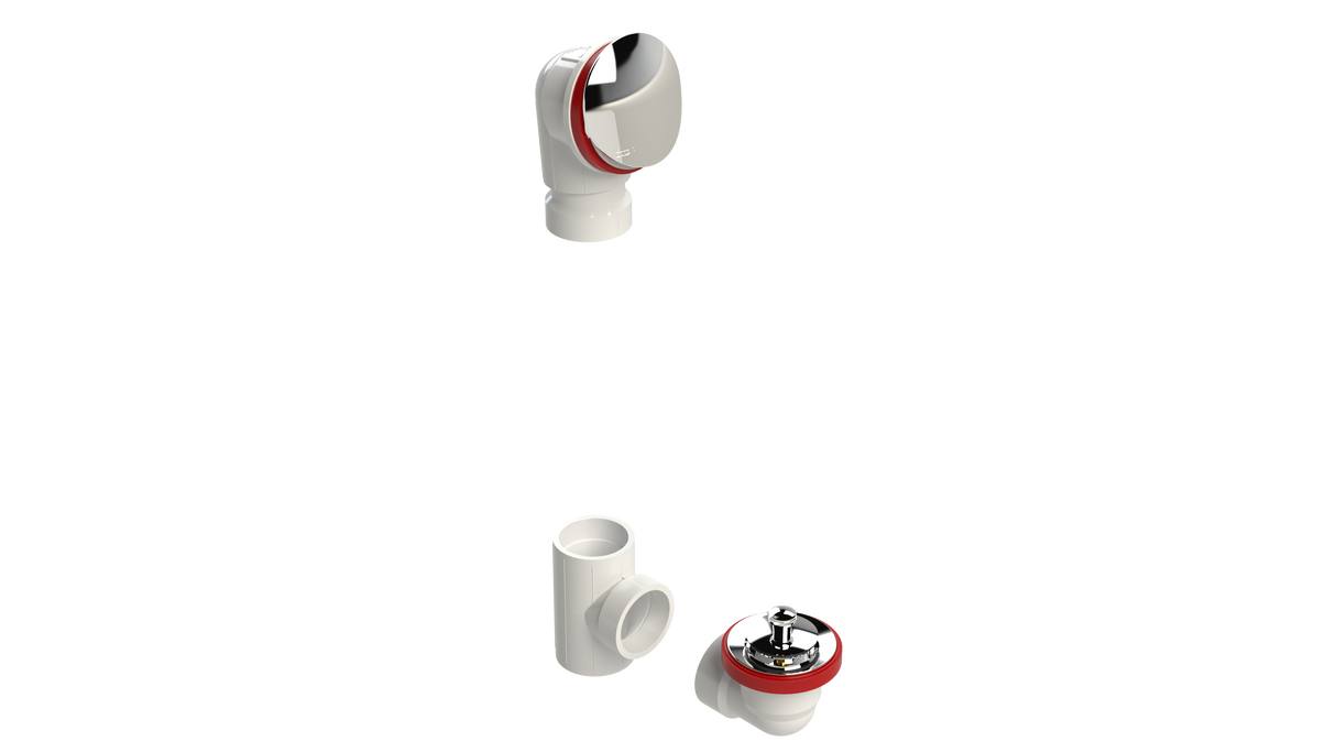 PVC OFFSET WASTE & OVERFLOW LIFT & TURN KIT (5152LK)