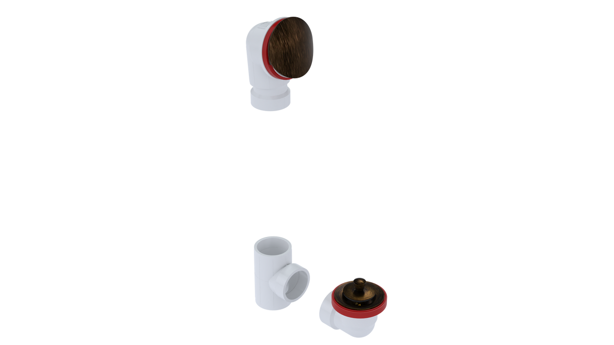 PVC OFFSET WASTE & OVERFLOW LIFT & TURN KIT (5152LK)