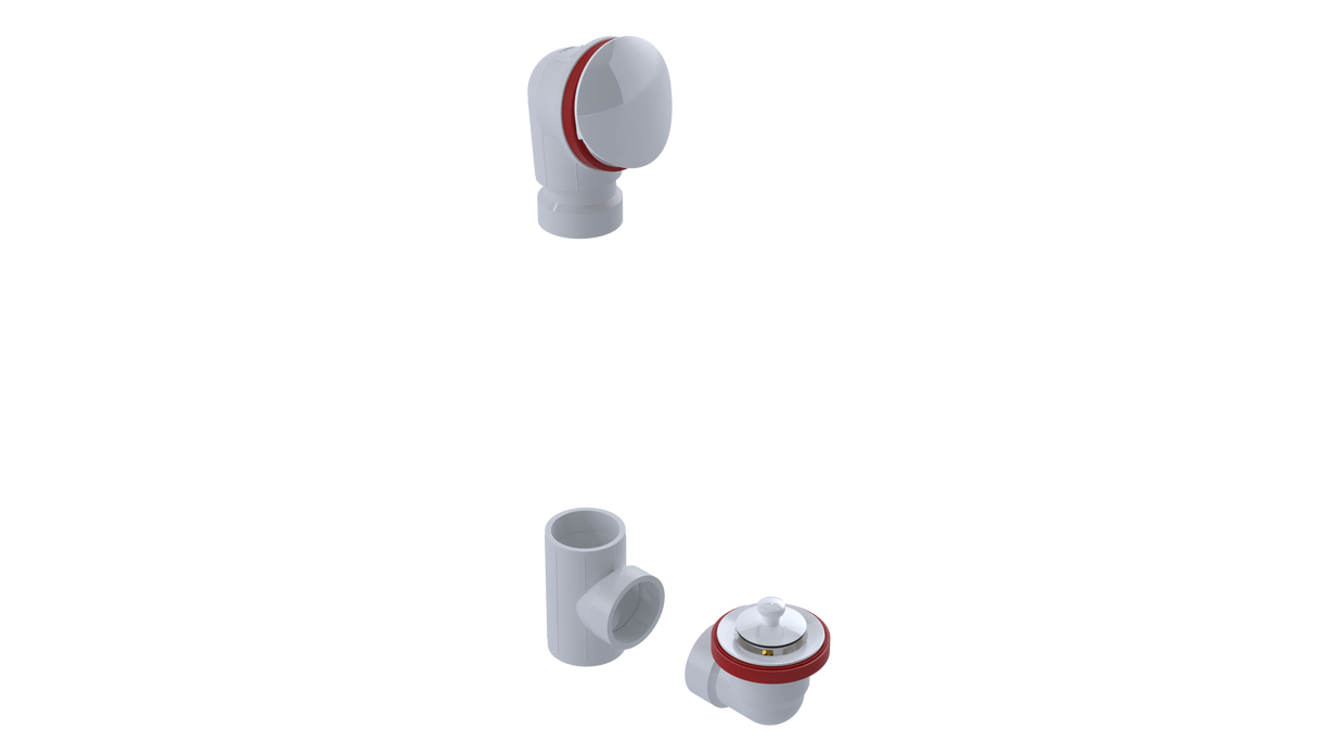 PVC OFFSET WASTE & OVERFLOW LIFT & TURN KIT (5152LK)