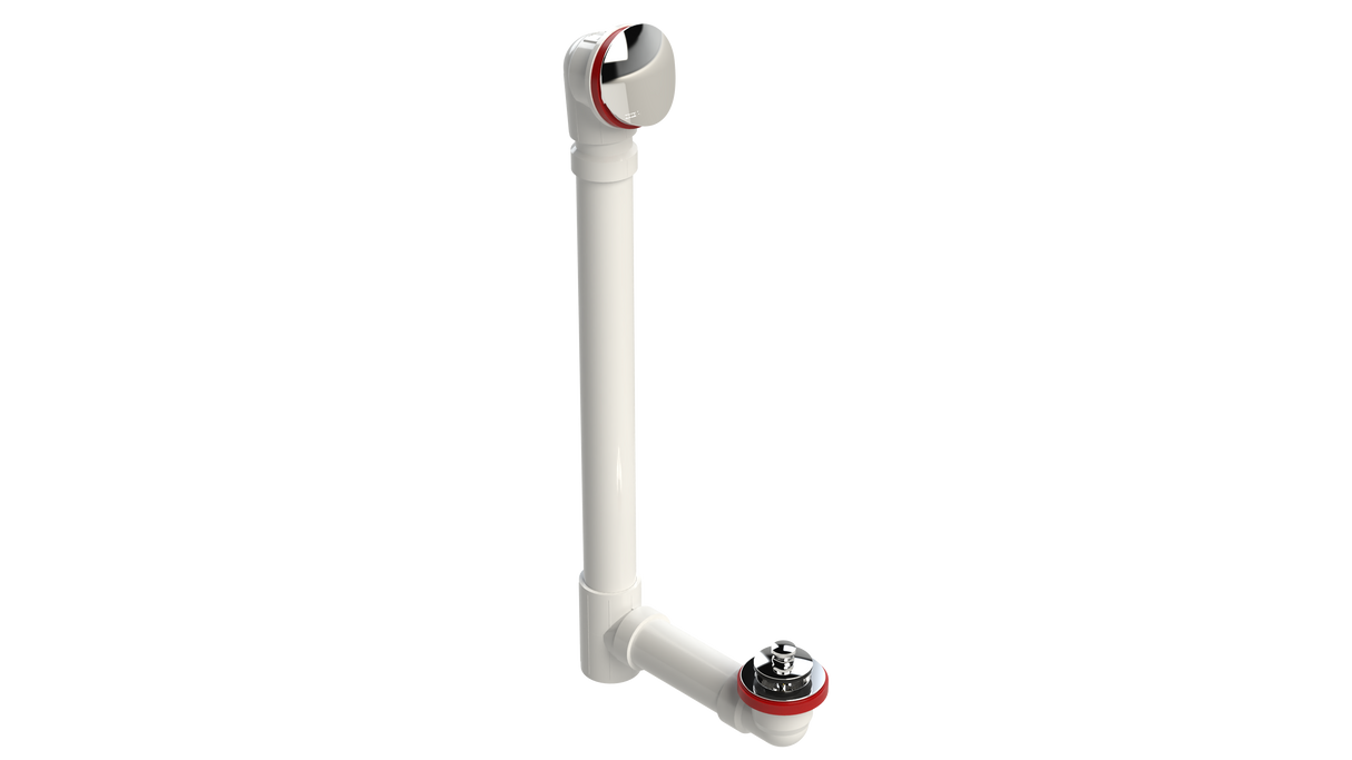 PVC OFFSET DRAIN WASTE & OVERFLOW PUSH-PULL EXTENDED (5152PP-20CP)