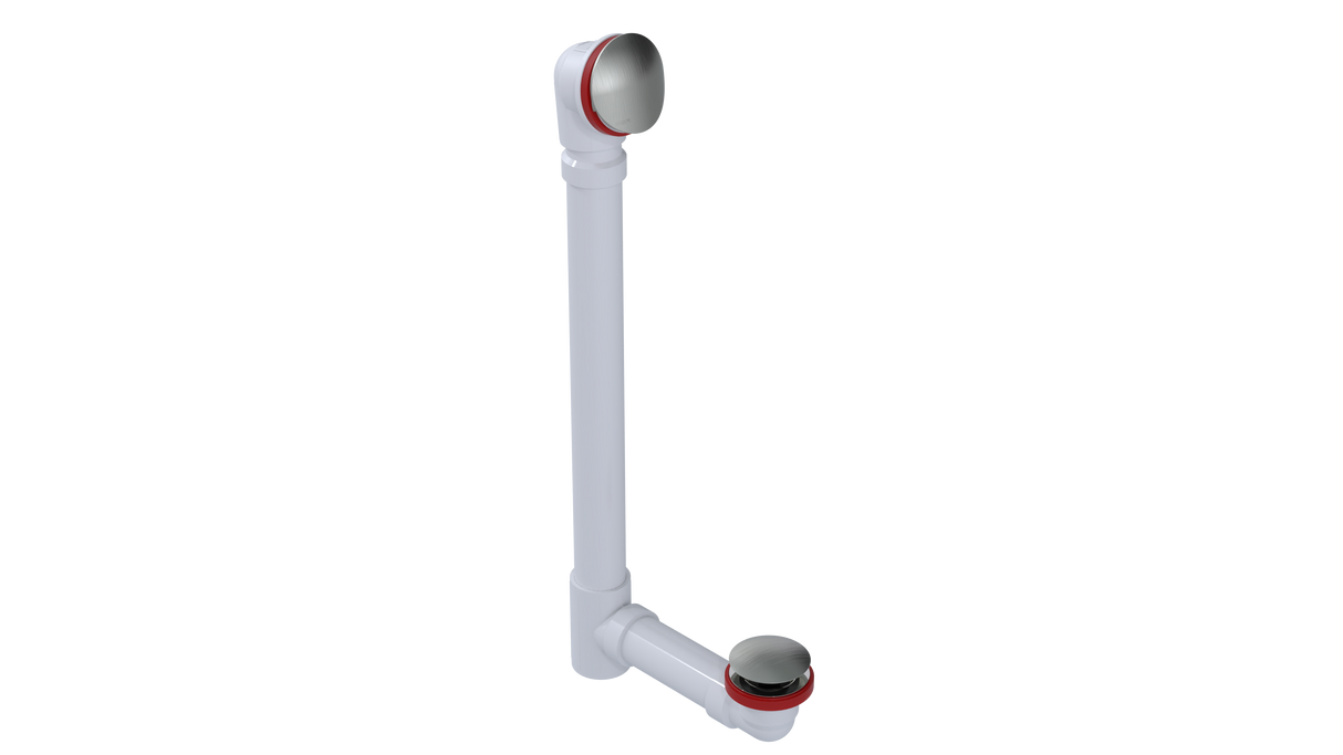 PVC OFFSET WASTE & OVERFLOW CLICKER® EXTENDED (5152Q-20BN)