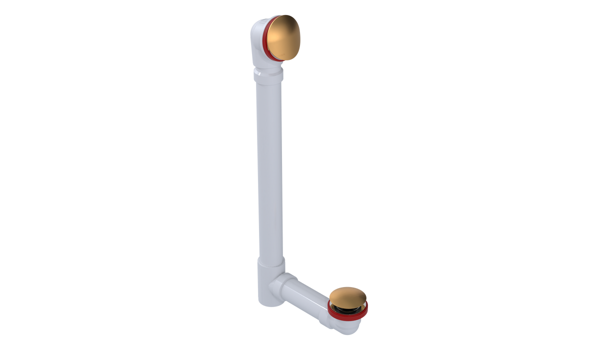 PVC OFFSET WASTE & OVERFLOW CLICKER® EXTENDED (5152Q-20LB)