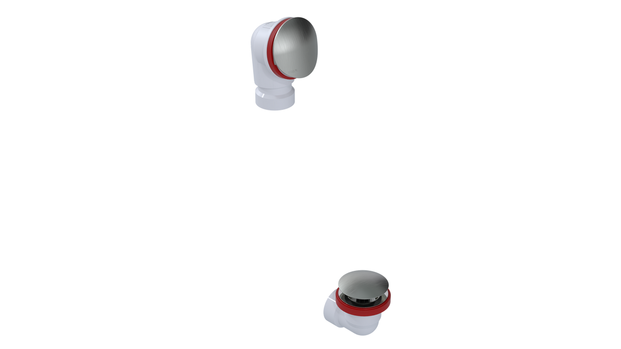 PVC OFFSET WASTE & OVERFLOW CLICKER® HALF KIT (5152QHK)