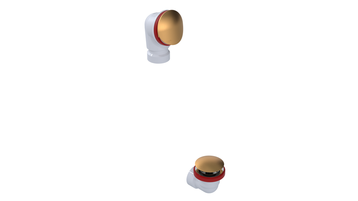 PVC OFFSET WASTE & OVERFLOW CLICKER® HALF KIT (5152QHK)