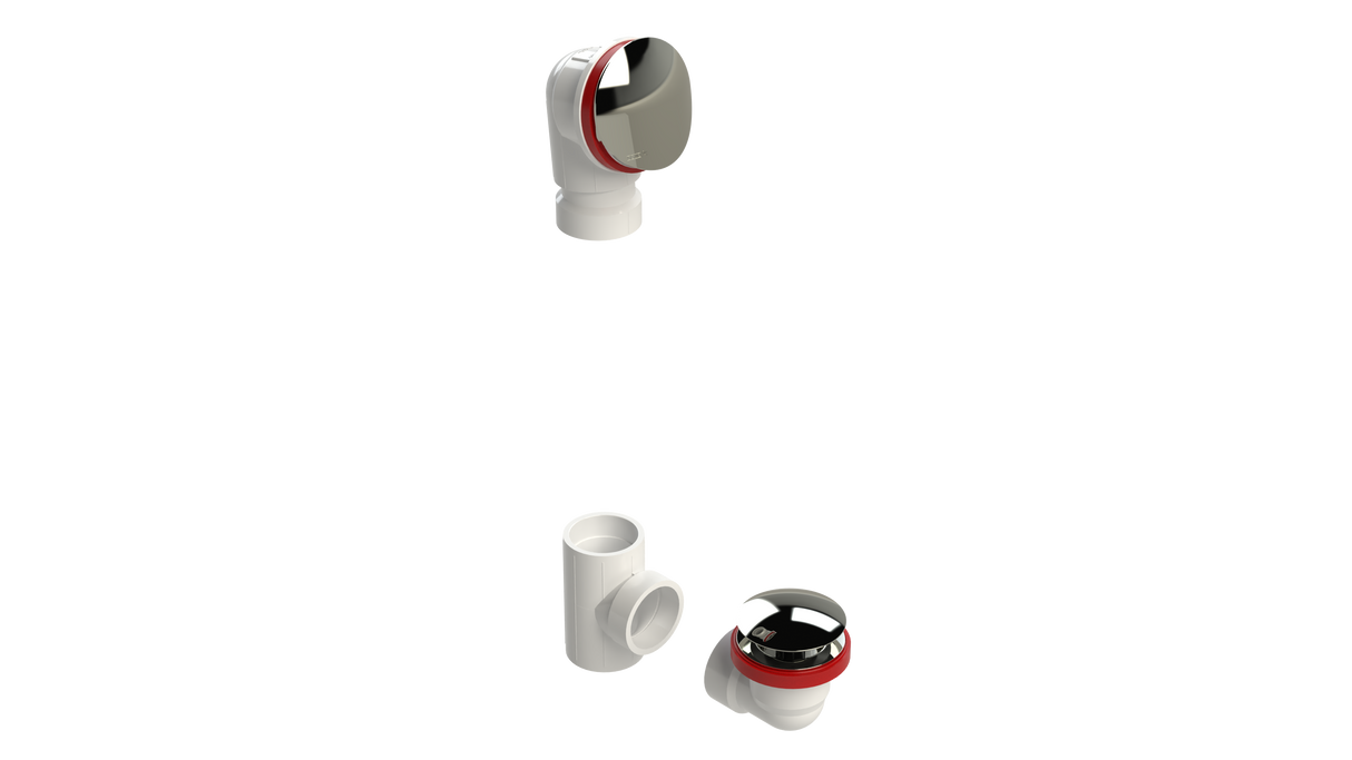 PVC OFFSET WASTE & OVERFLOW CLICKER® KIT (5152QK)