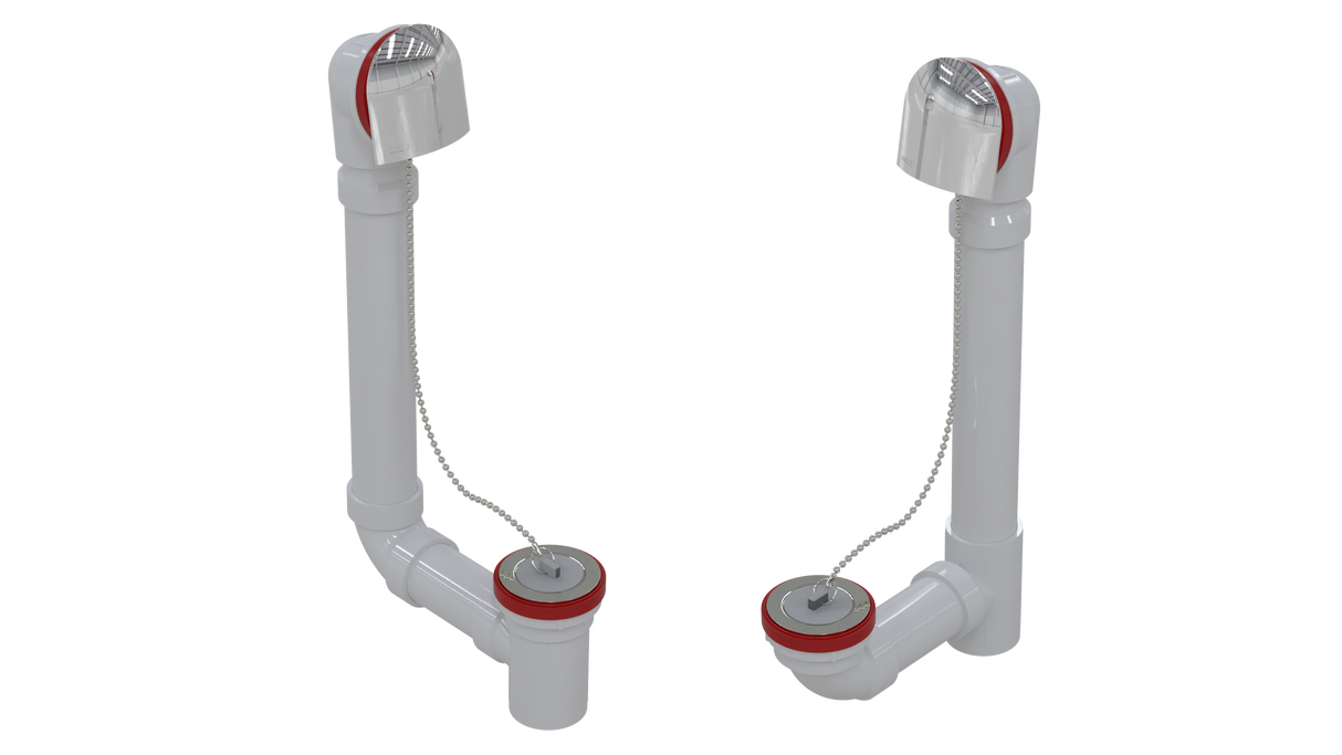 PVC TOTAL 1™ W/O W/BELL & PLUG & CHAIN - 16" (5160CS-CP)
