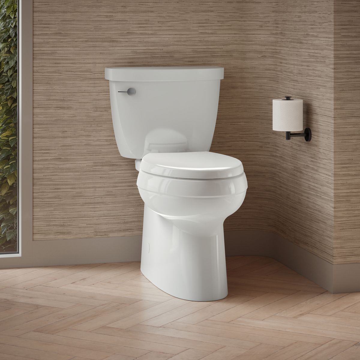 Cimarron® Two-piece elongated toilet with skirted trapway, 1.28 gpf
