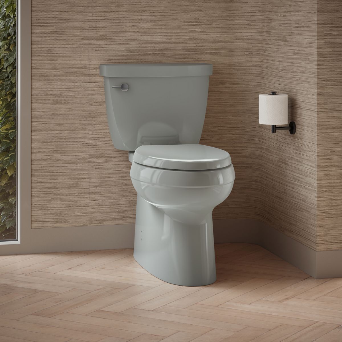 Cimarron® Two-piece elongated toilet with skirted trapway, 1.28 gpf