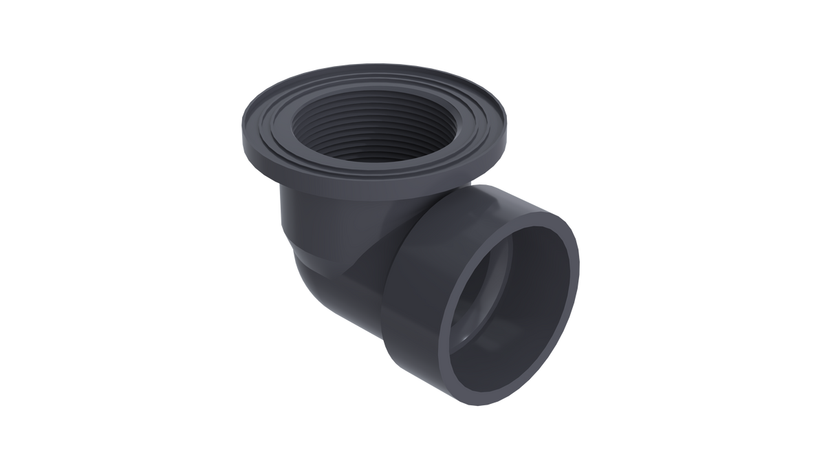 Pvc Grey Waste Elbow - Large (5316-L)