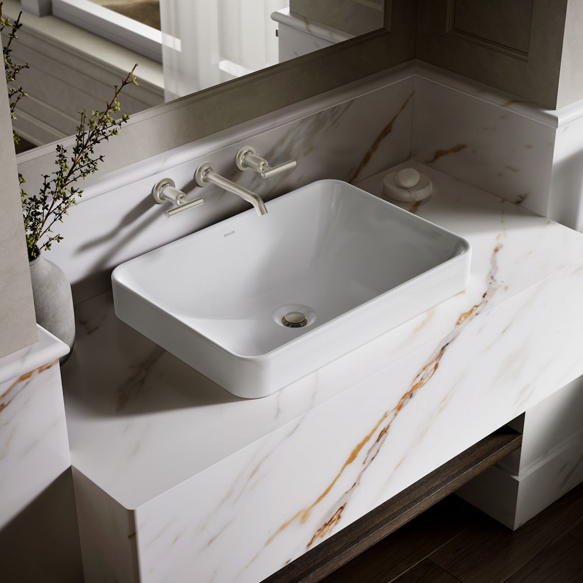 Vox® 22-3/4" rectangular vessel bathroom sink