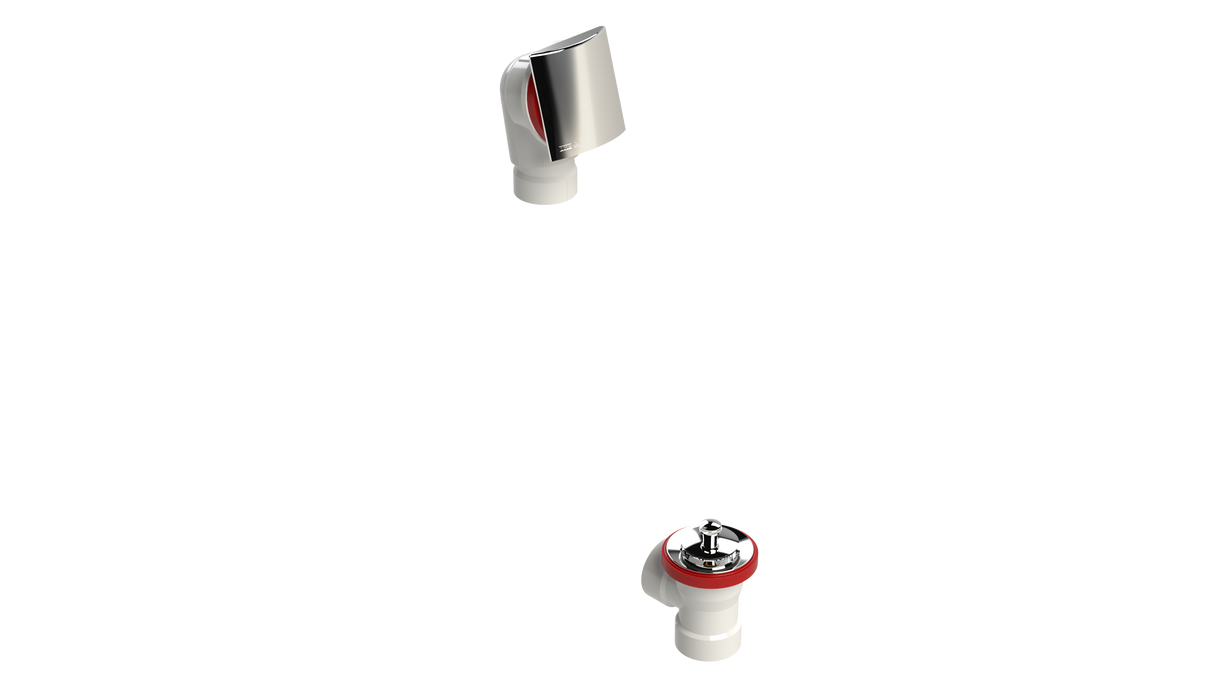 PVC DIRECT DRAIN WASTE & OVERFLOW LIFT & TURN HALF KIT (541DLHK)