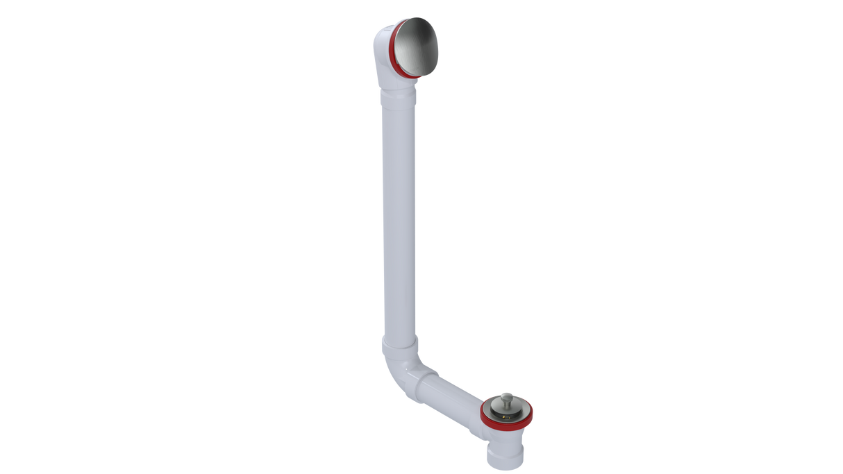 PVC DIRECT DRAIN WASTE & OVERFLOW LIFT & TURN EXTENDED (542DL-20BN)