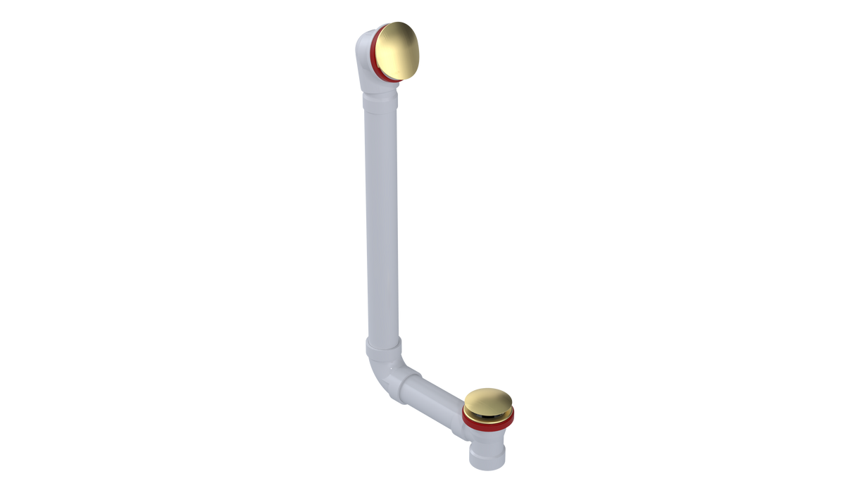 PVC DIRECT DRAIN WASTE & OVERFLOW CLICKER® EXTENDED (542DQ-20BG)
