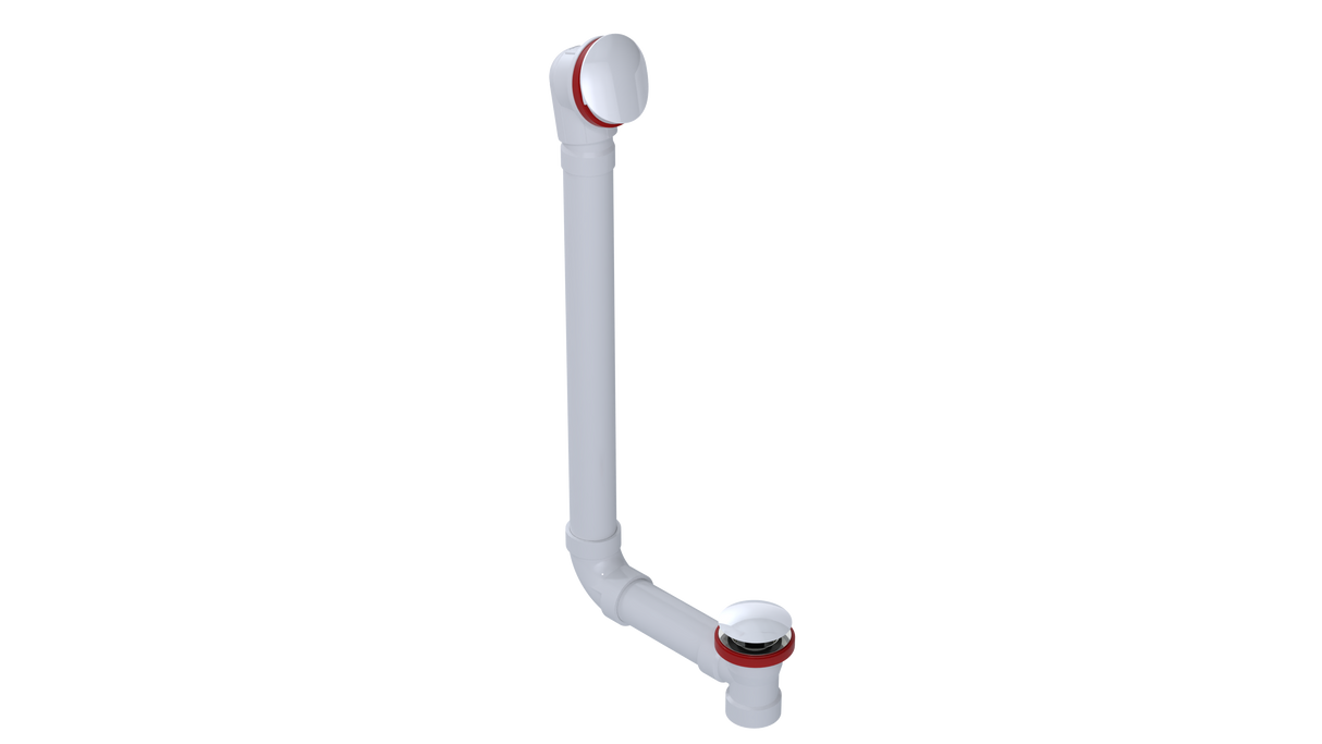 PVC DIRECT DRAIN WASTE & OVERFLOW CLICKER® EXTENDED (542DQ-20W)