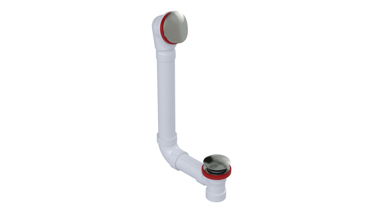 PVC DIRECT DRAIN WASTE & OVERFLOW TIP TOE (542DTIP)