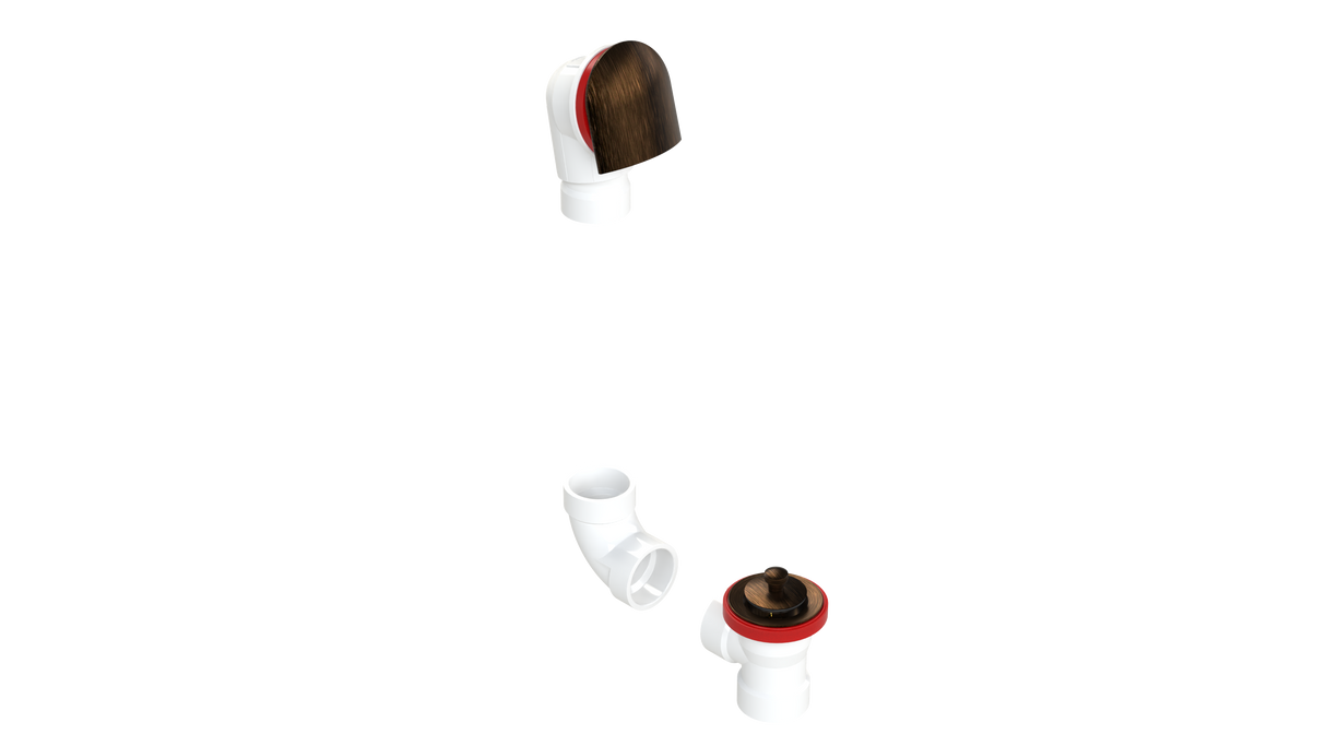 PVC DIRECT DRAIN WASTE & OVERFLOW LIFT & TURN KIT (54DLK)