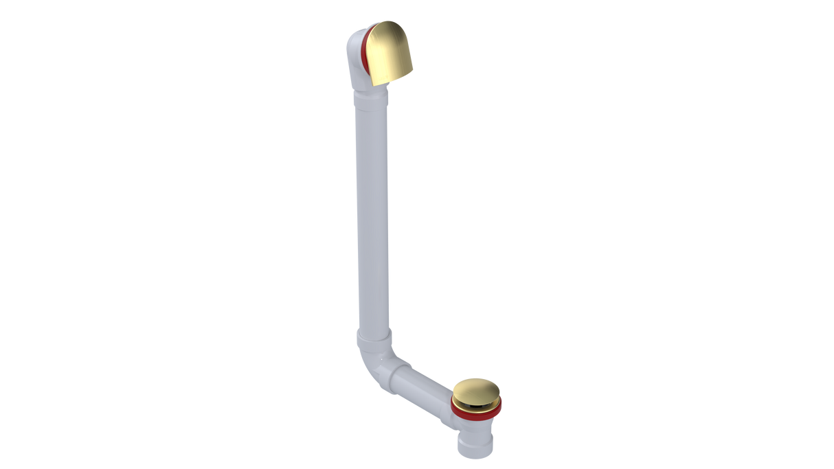 PVC DIRECT DRAIN WASTE & OVERFLOW CLICKER® EXTENDED (54DQ-20BG)