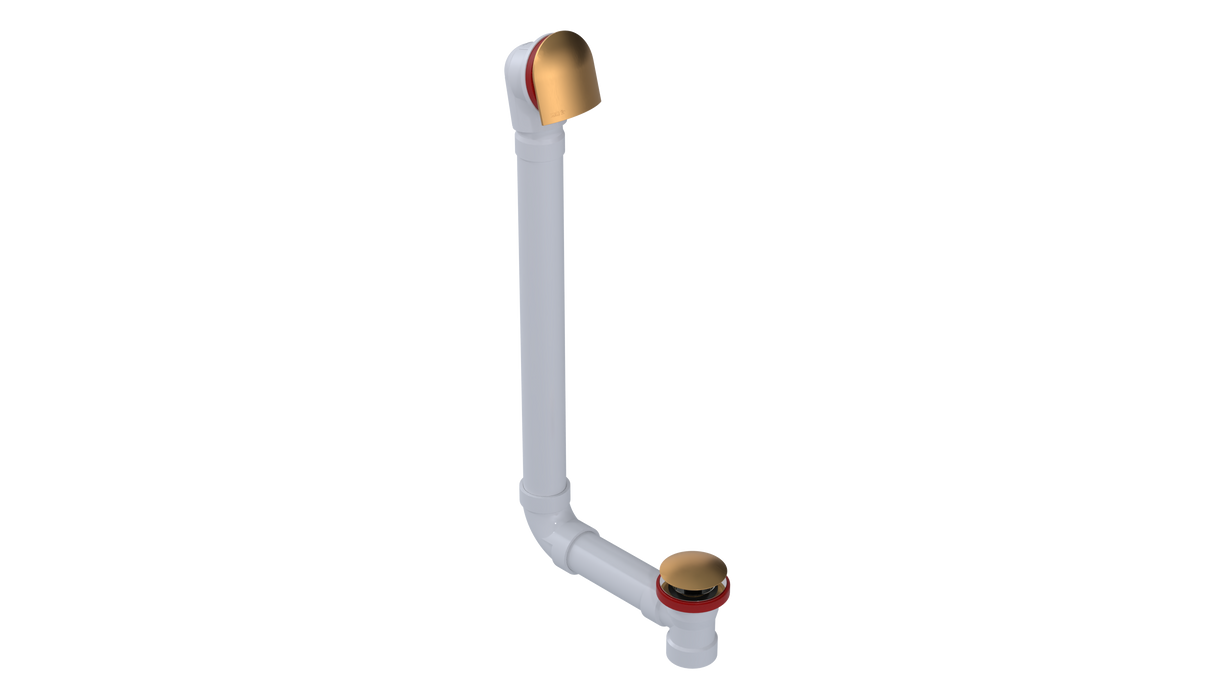 PVC DIRECT DRAIN WASTE & OVERFLOW CLICKER® EXTENDED (54DQ-20LB)