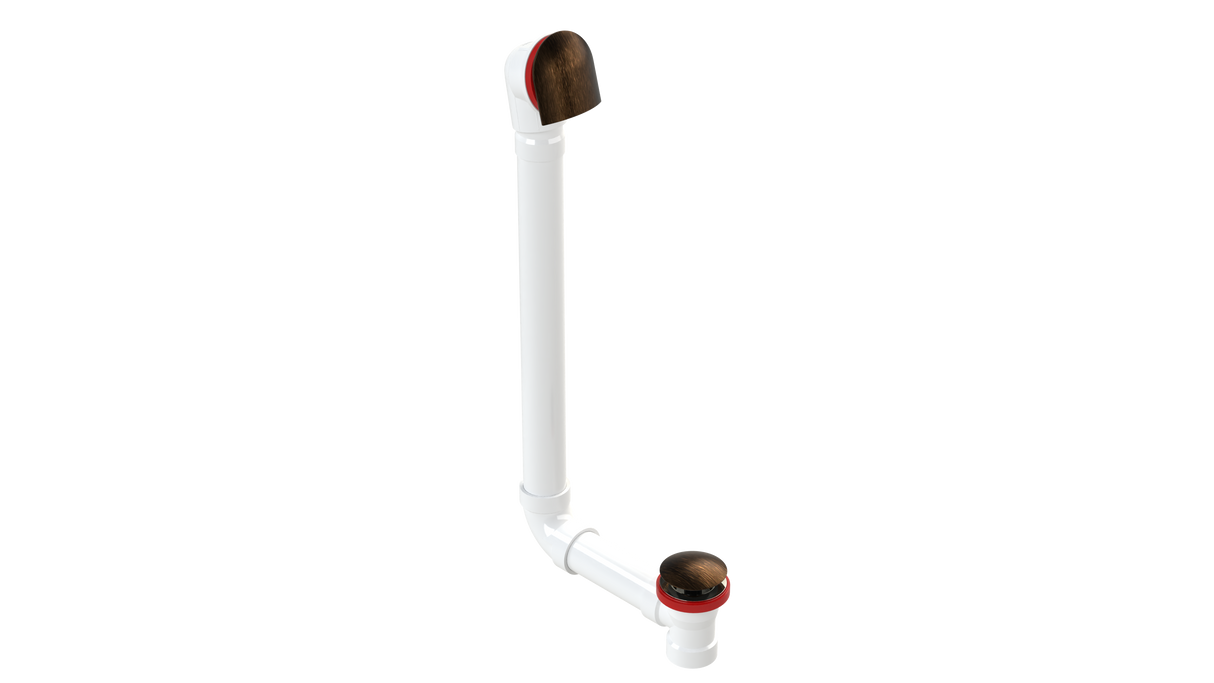 PVC DIRECT DRAIN WASTE & OVERFLOW CLICKER® EXTENDED (54DQ-20VB)
