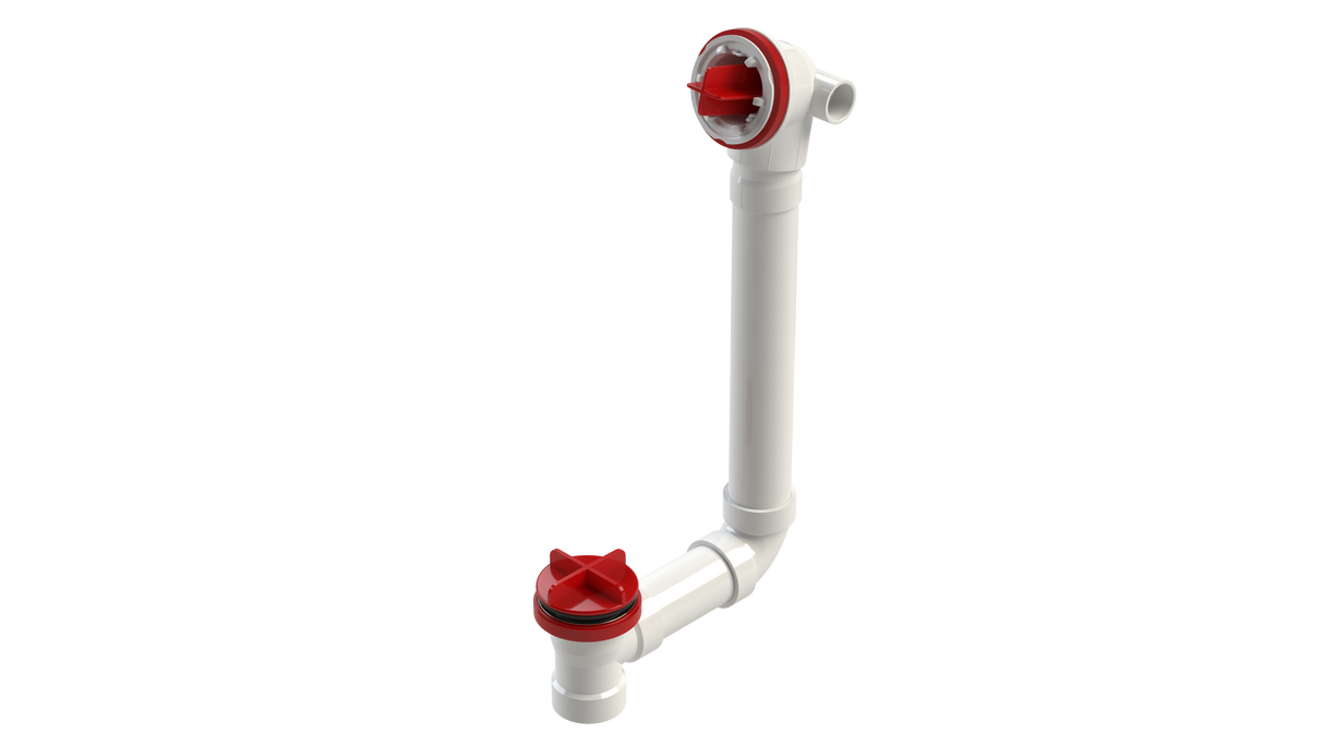 PVC Direct Waste & Overflow Testable Rough-In with Condensate Hub (55DTDRI-16)