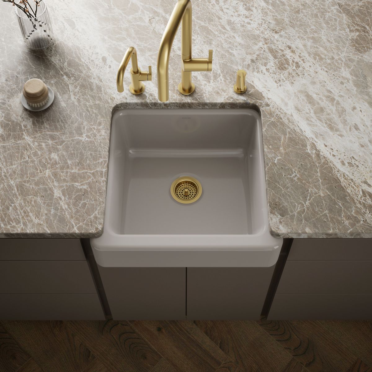 Whitehaven® 23-1/2" undermount single-bowl farmhouse kitchen sink