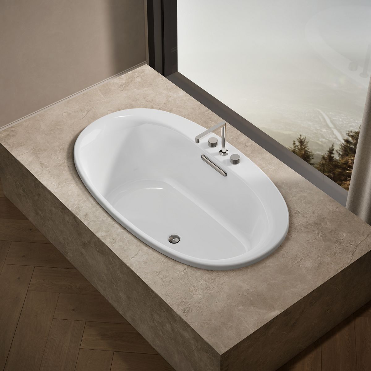 Underscore® 59-3/4" x 35-3/4" drop-in bath