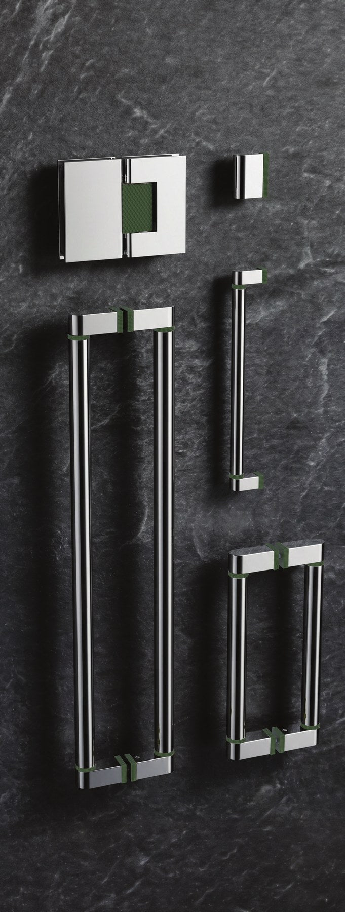 Rubinet Rten Shower Door Back to Back Pull 12" centre (12 7/8") (9NRT12)