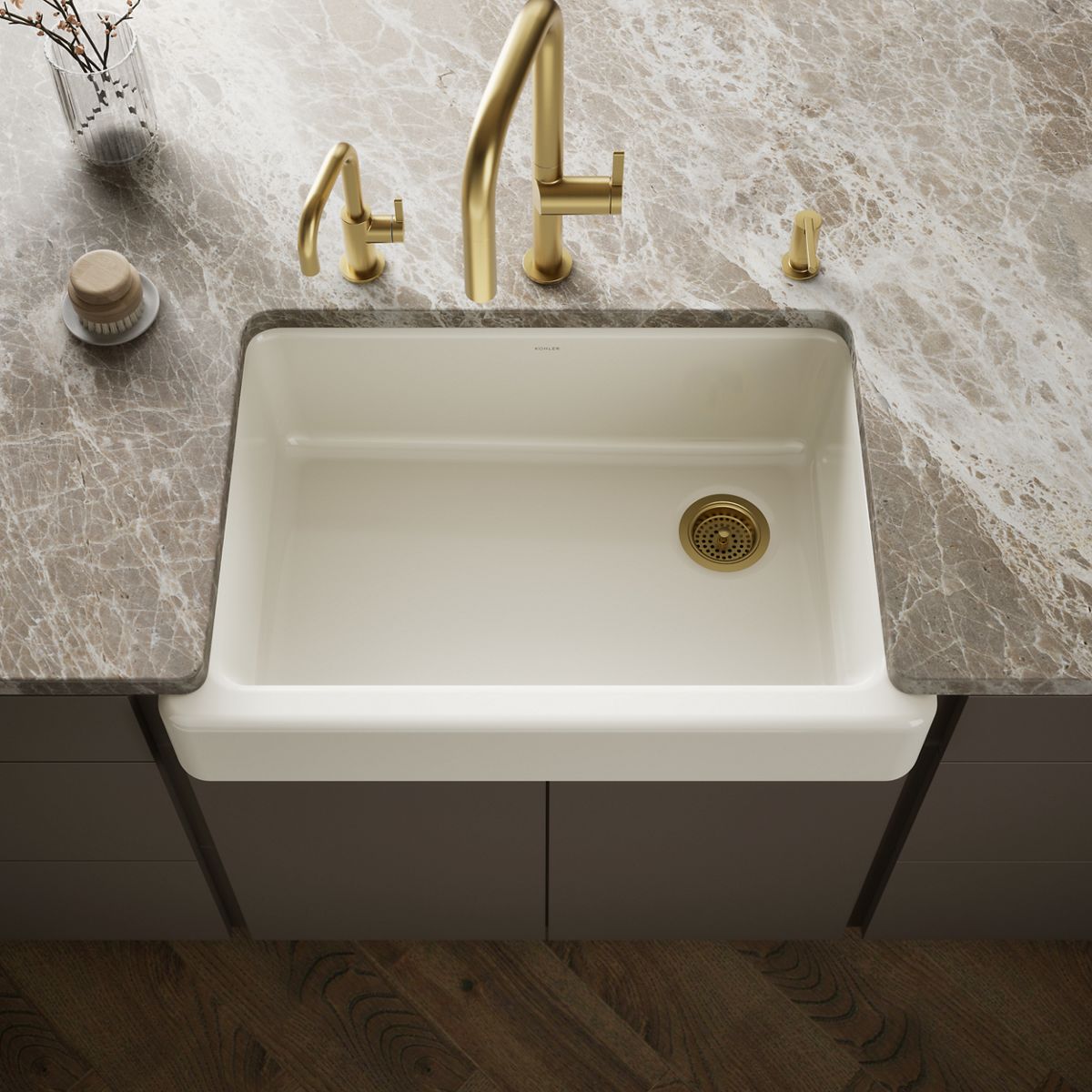 Whitehaven® 32-1/2" undermount single-bowl farmhouse kitchen sink