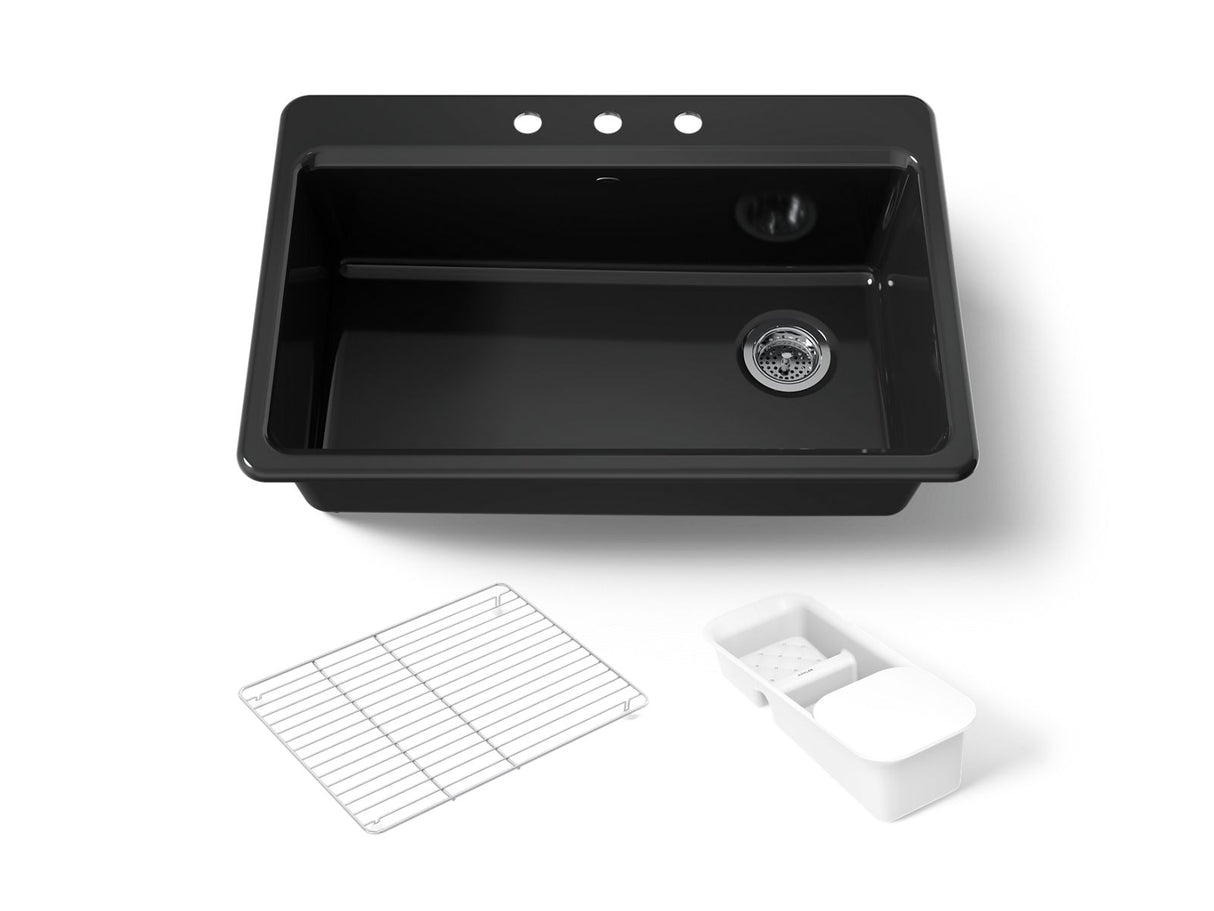 Riverby® 33" top-mount single-bowl workstation kitchen sink