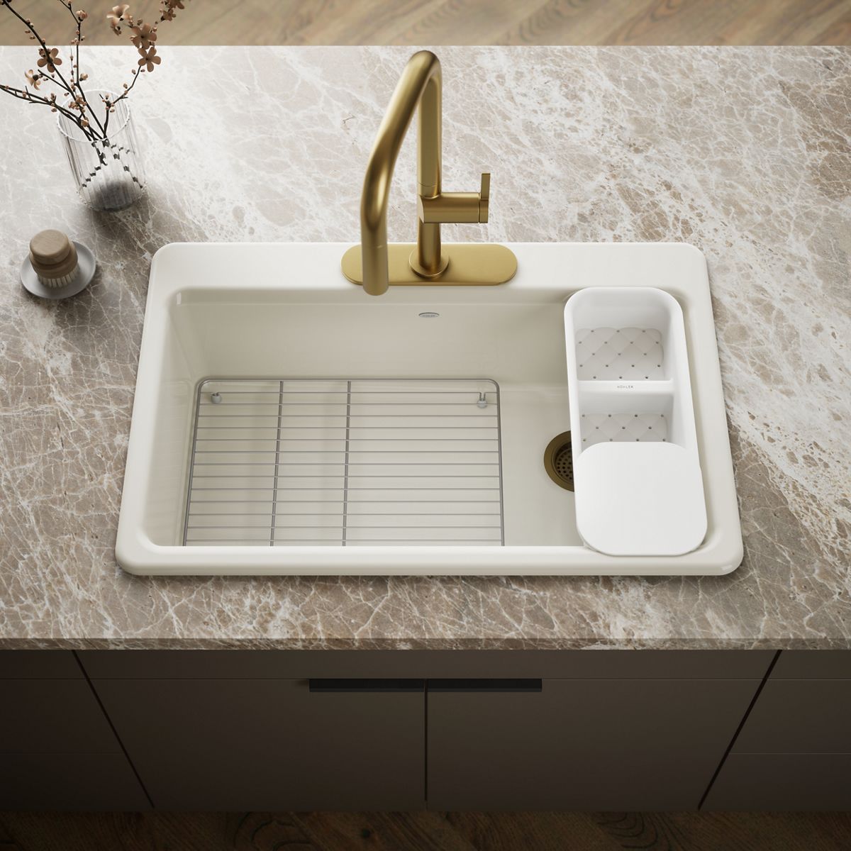 Riverby® 33" top-mount single-bowl workstation kitchen sink