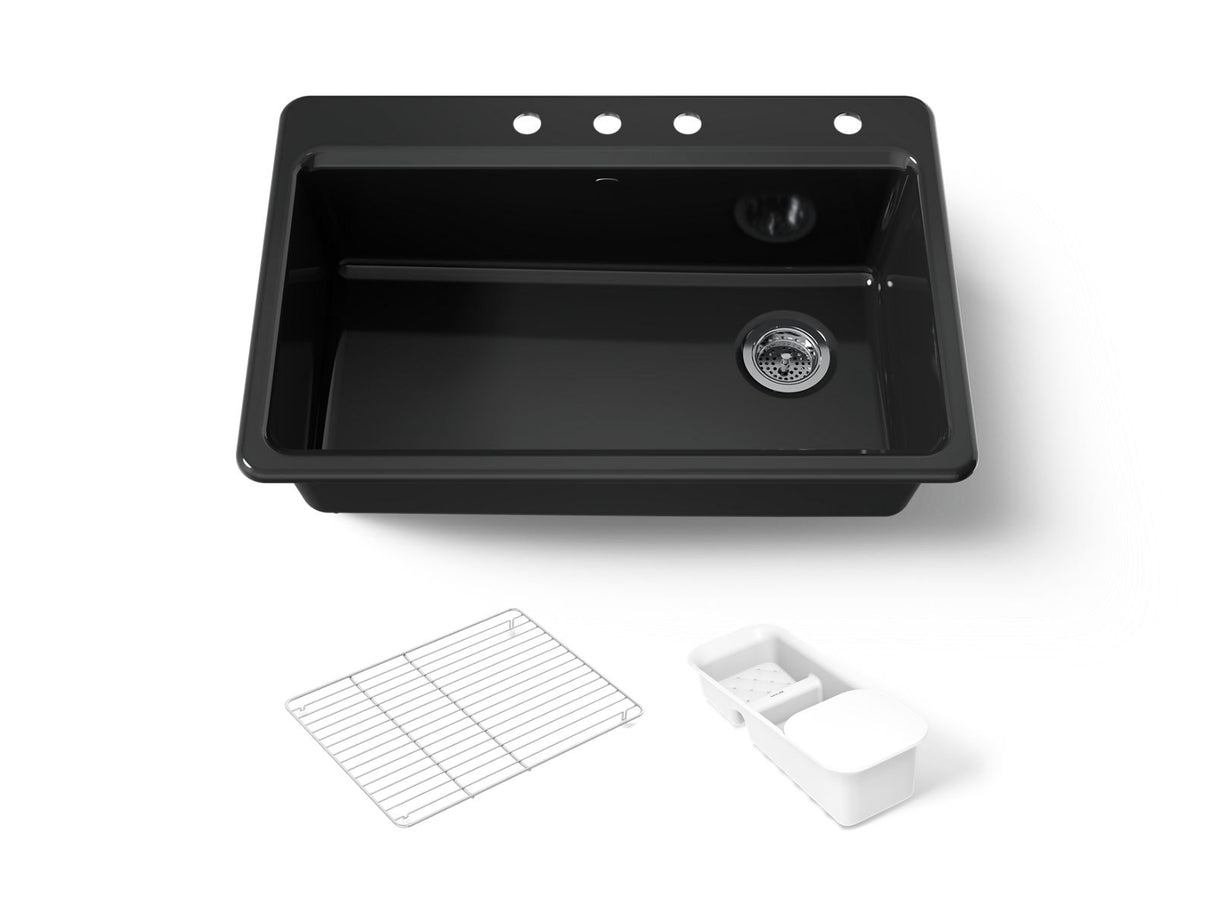 Riverby® 33" top-mount single-bowl workstation kitchen sink