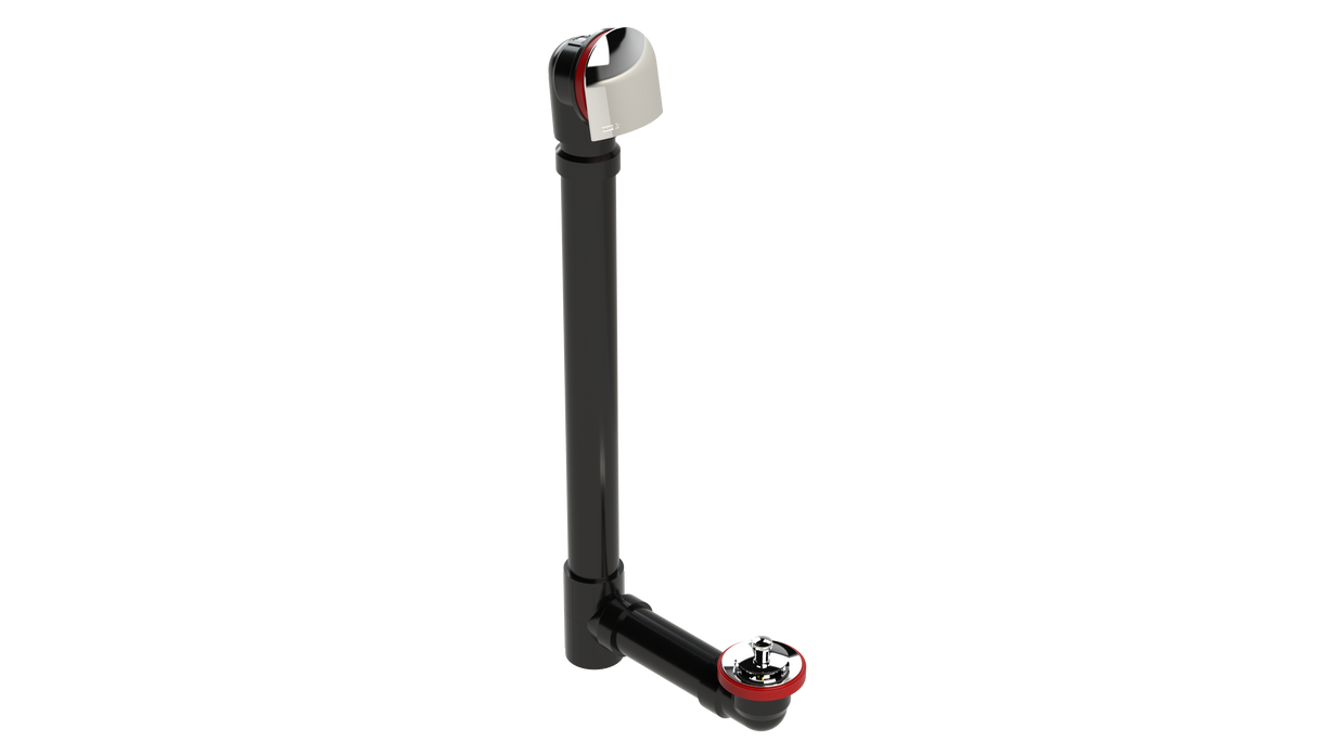 ABS OFFSET WASTE & OVERFLOW LIFT & TURN EXTENDED (6040L-20CP)
