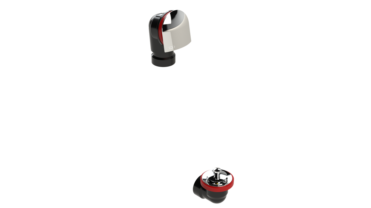 ABS OFFSET WASTE & OVERFLOW LIFT & TURN HALF KIT (6040LHK)
