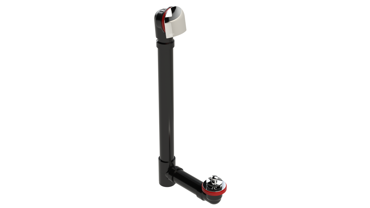 ABS OFFSET DRAIN WASTE & OVERFLOW PUSH-PULL EXTENDED (6040PP-20CP)